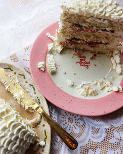 Hand-painted “Get Married Baby” Cake Plate