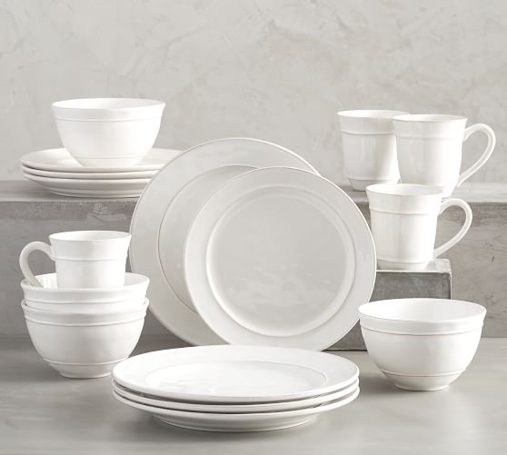 Cambria Handcrafted Stoneware Dinnerware Sets - 16 piece 11 3/4" dinner plare