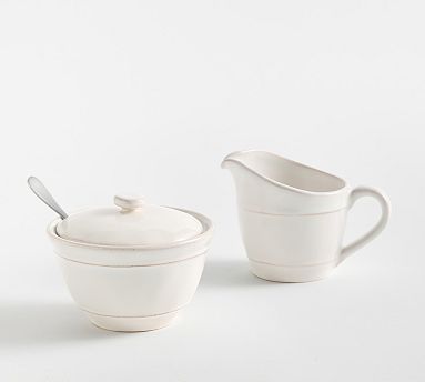 Cambria Stoneware Cream & Sugar Set