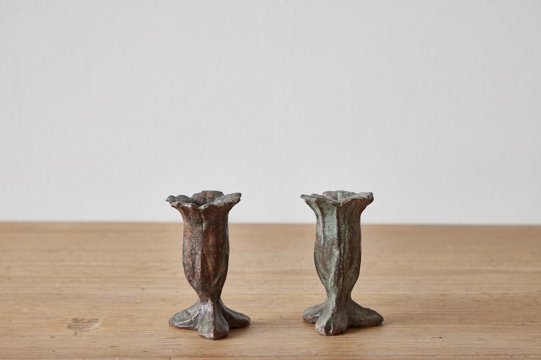 Bronze Campanula Candle Holder