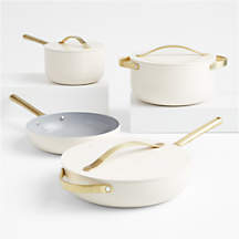 Caraway ® Cream Ceramic Non-Stick 12-Piece Cookware Set