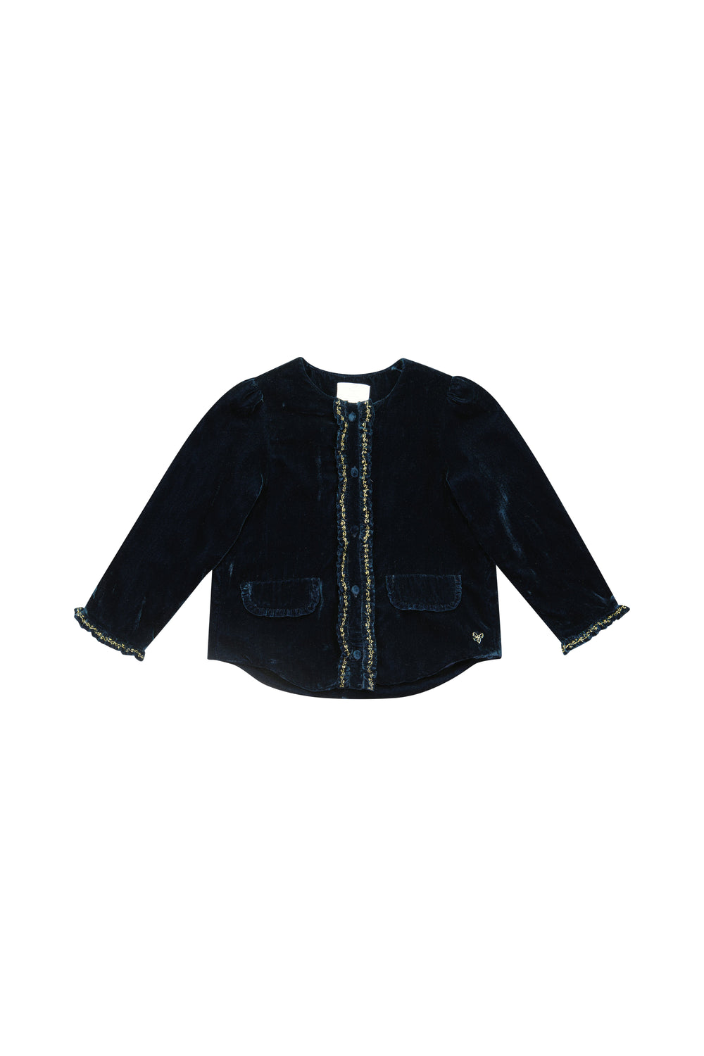 Vendôme Jacket in Navy Smocked