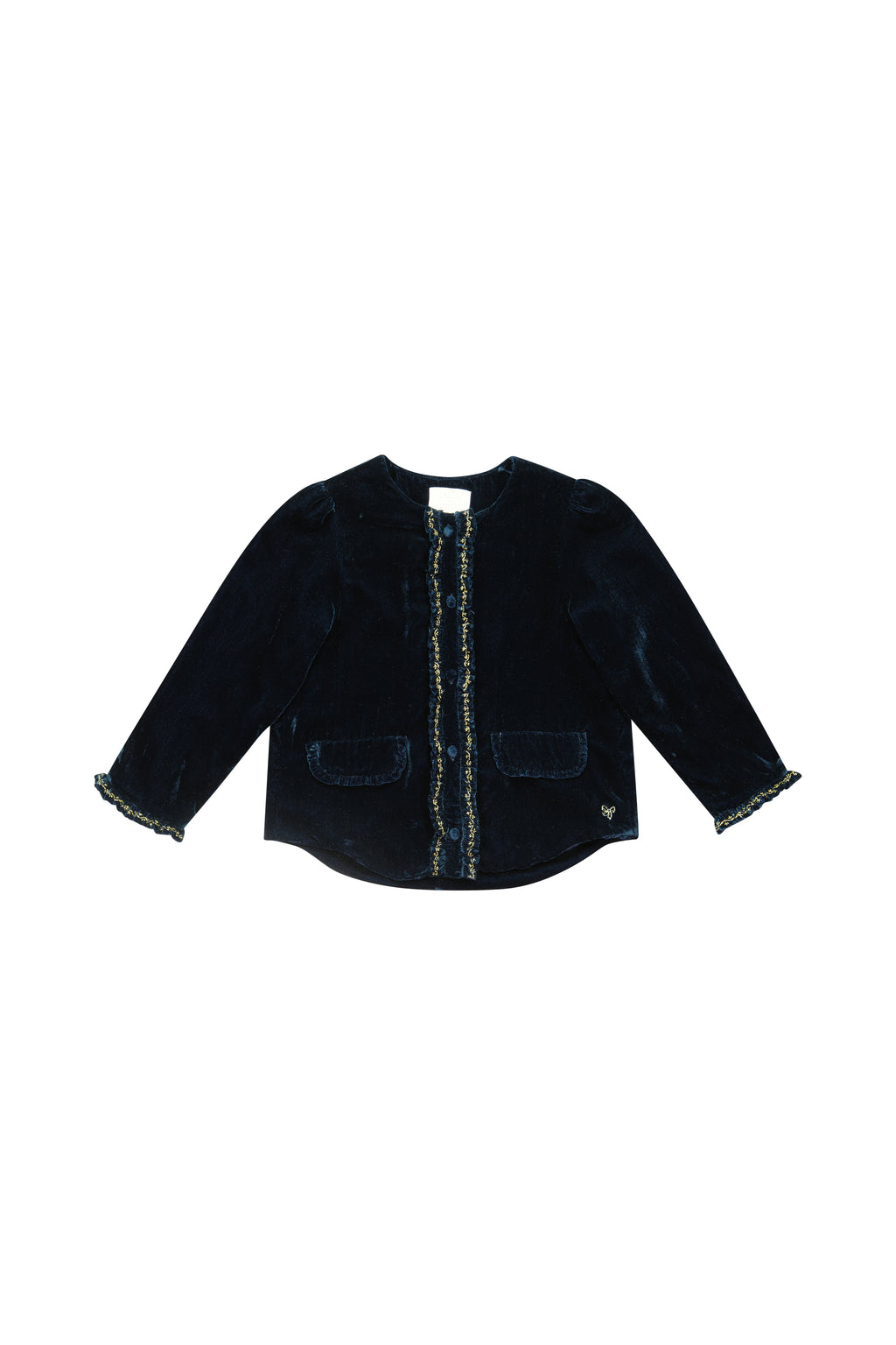 Vendôme Jacket in Navy Smocked