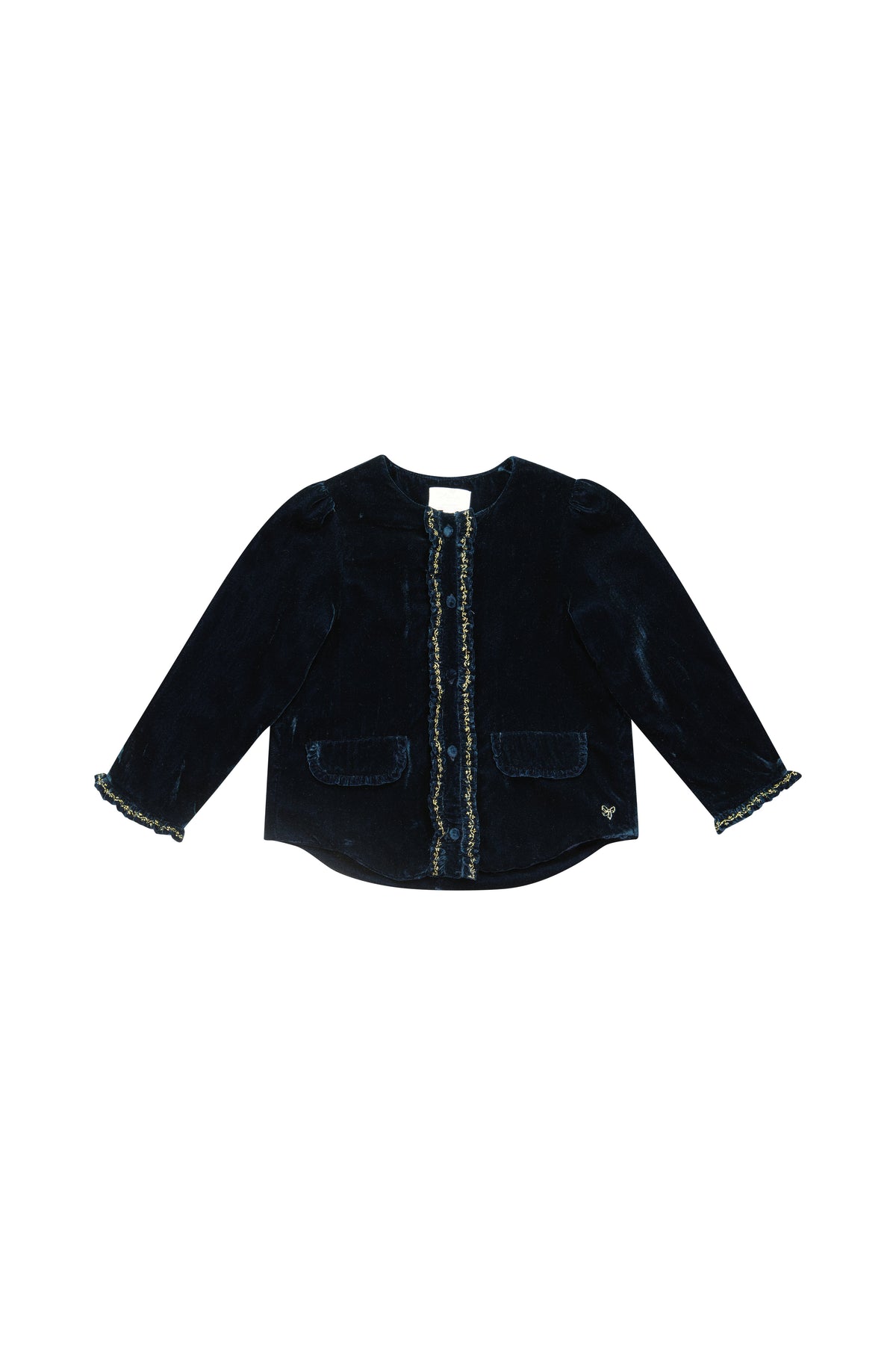 Vendôme Jacket in Navy Smocked