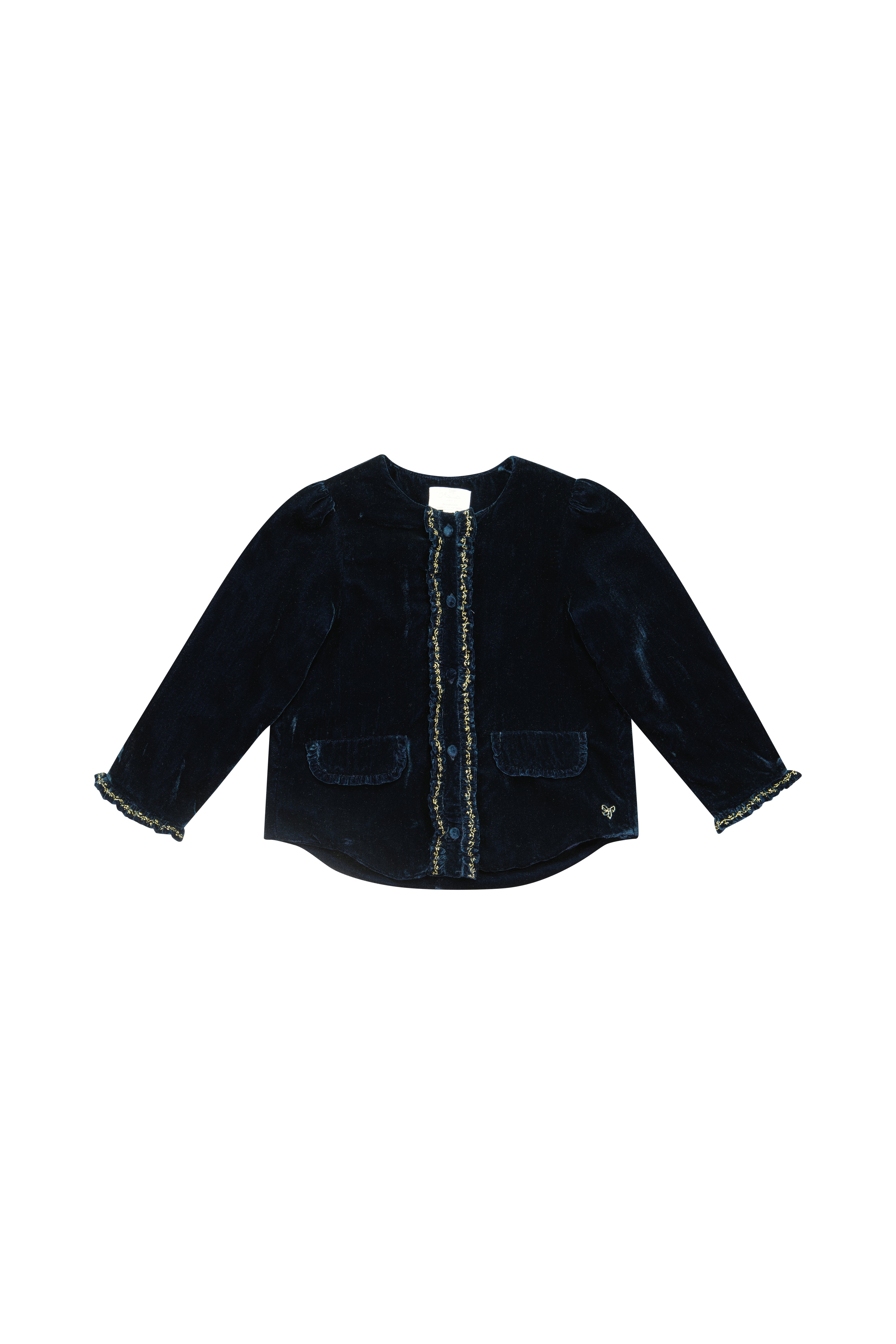 Vendôme Jacket in Navy Smocked