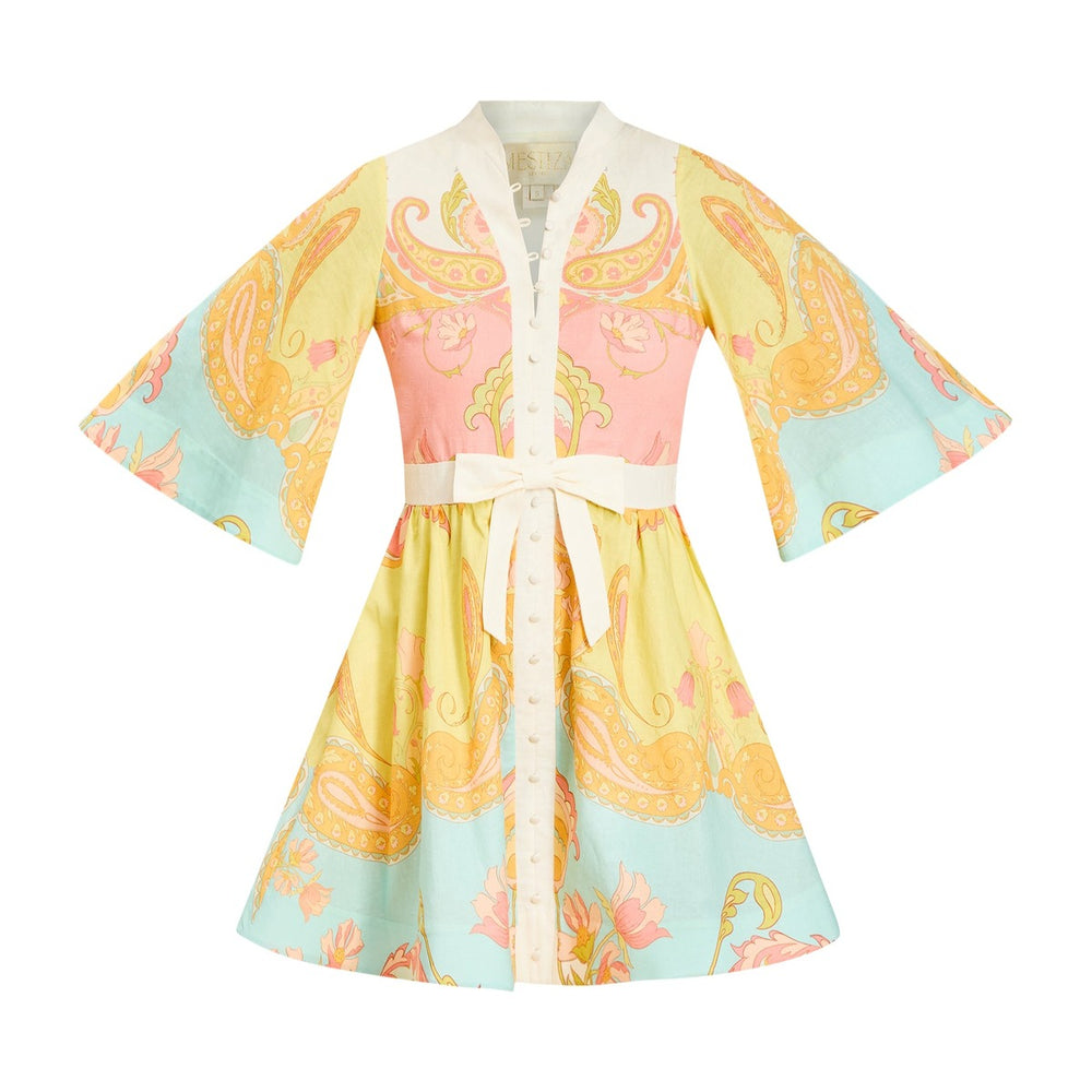 Carmen Mini Dress in Venetian Paisley