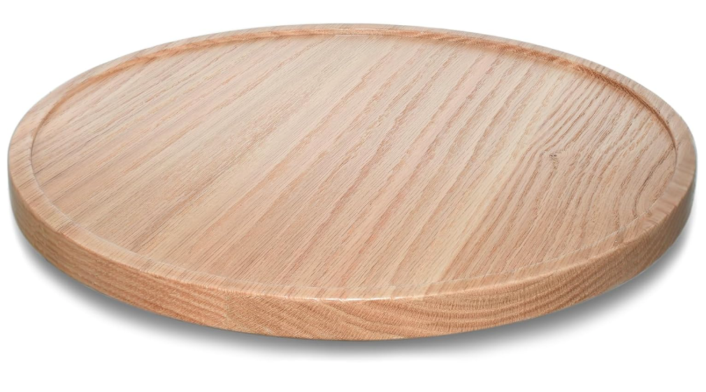 9" USA Oak Wood Lazy Susan Organizer Kitchen Turntable for Cabinet Pantry Table Organize