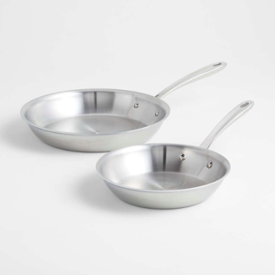 All-Clad ® D3 Curated Stainless Steel 8" and 10" Fry Pans Set
