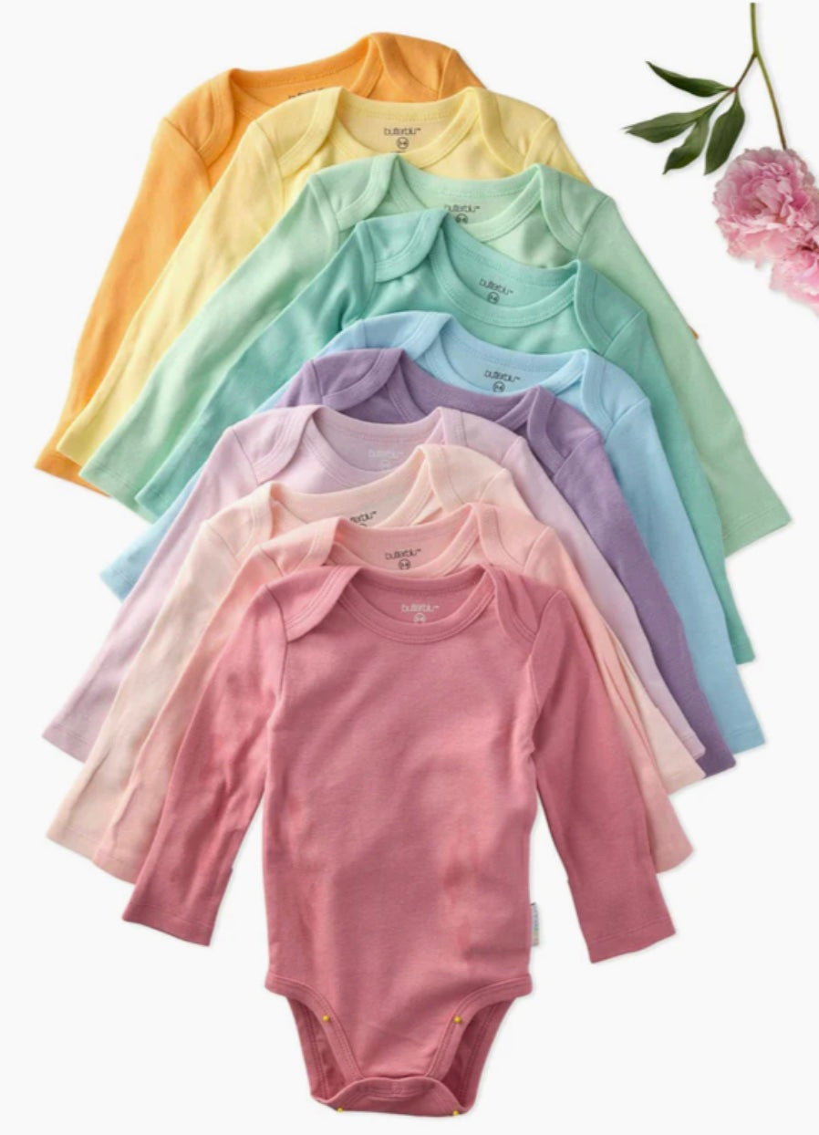 Butterblu- BLAKE 10-Pack Long Sleeve Bodysuit- Newborn