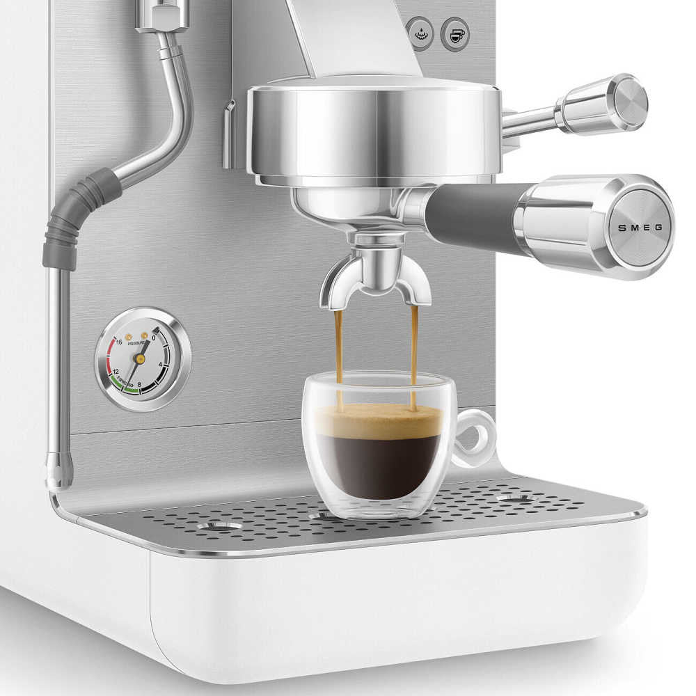 Semi-Professional Espresso Machine in White