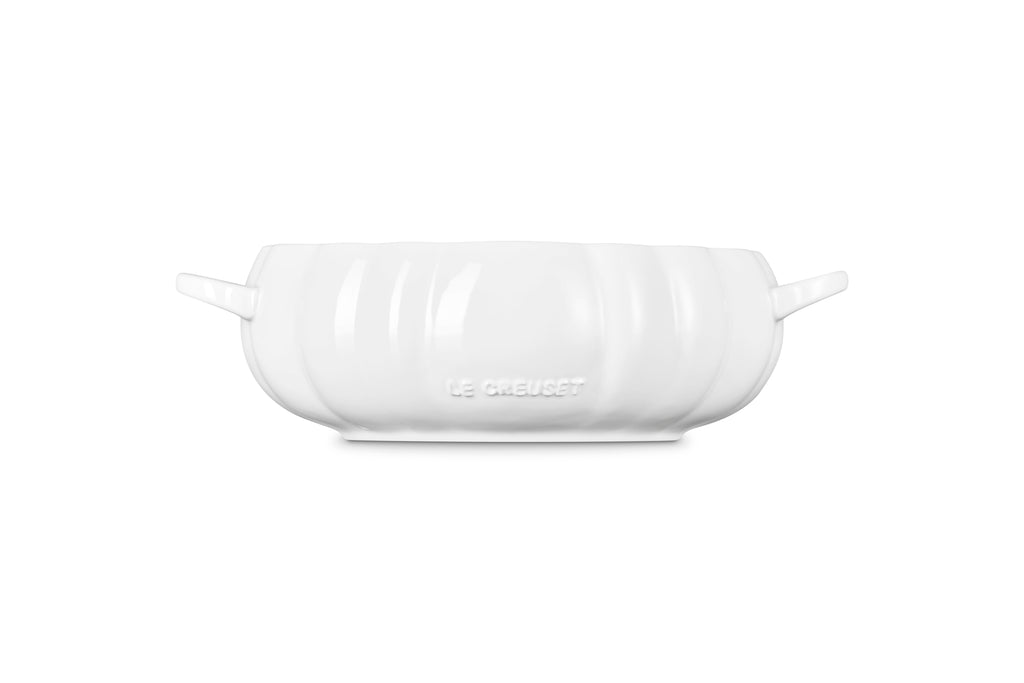 Le Creuset Pumpkin Serving Bowl, 4 qt., White