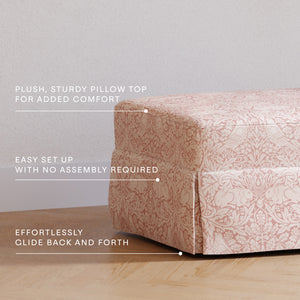 Morris & Co. x Namesake Crawford Gliding Ottoman Pure Brer Rabbit in Rose