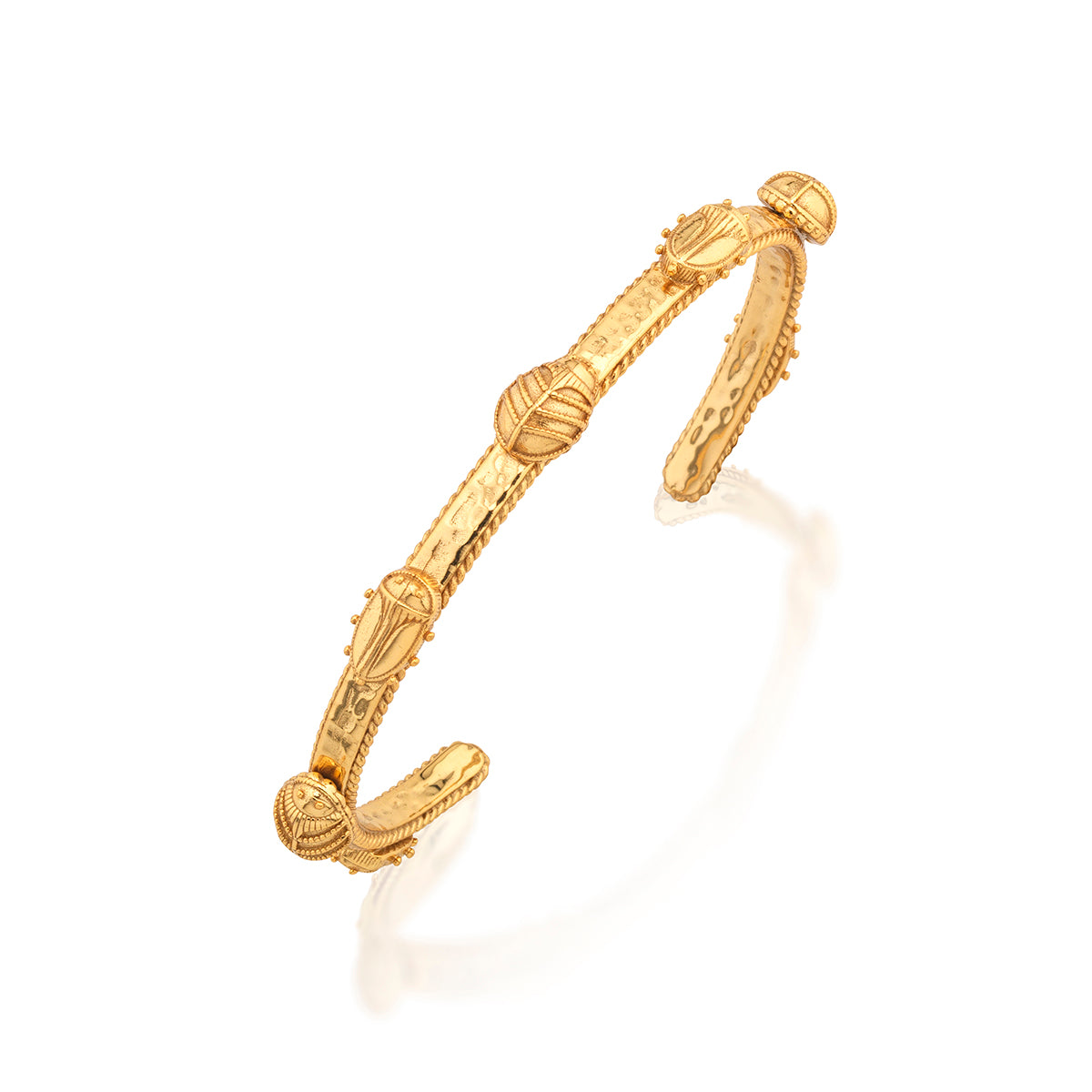 Scarab Petite Cuff in Gold