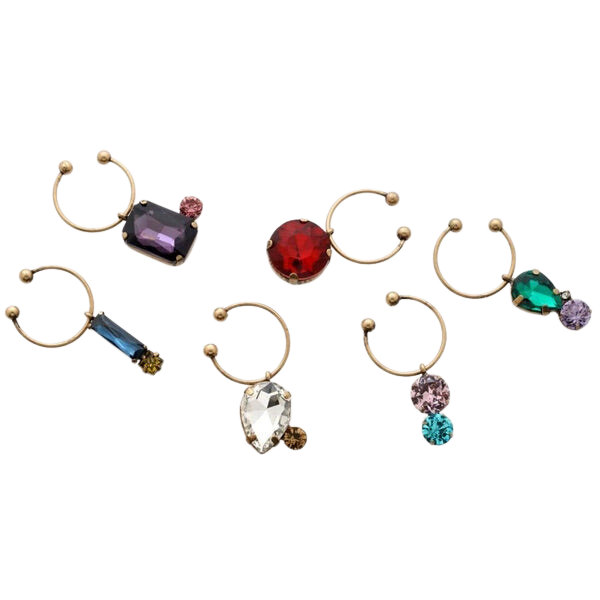 Jeweled Wine Charms