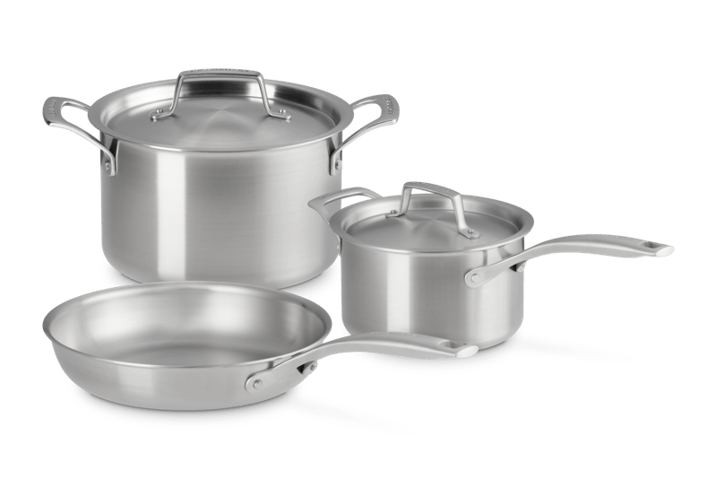 Essential Stainless Steel 5-Piece Cookware Set