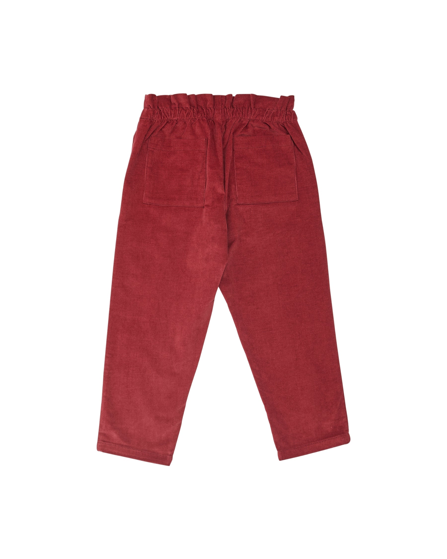 celeste trousers red corduroy