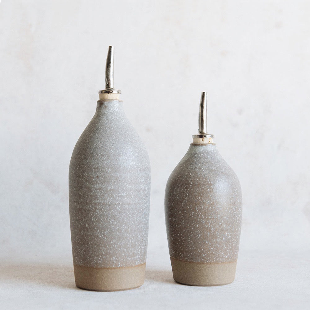 14 oz. Ceramic Oil Bottle - Dark