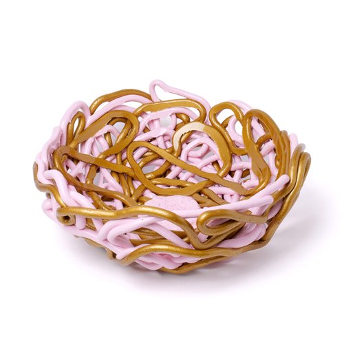 Cesta especial Tutti Frutti II en rosa pastel de Gaetano Pesce