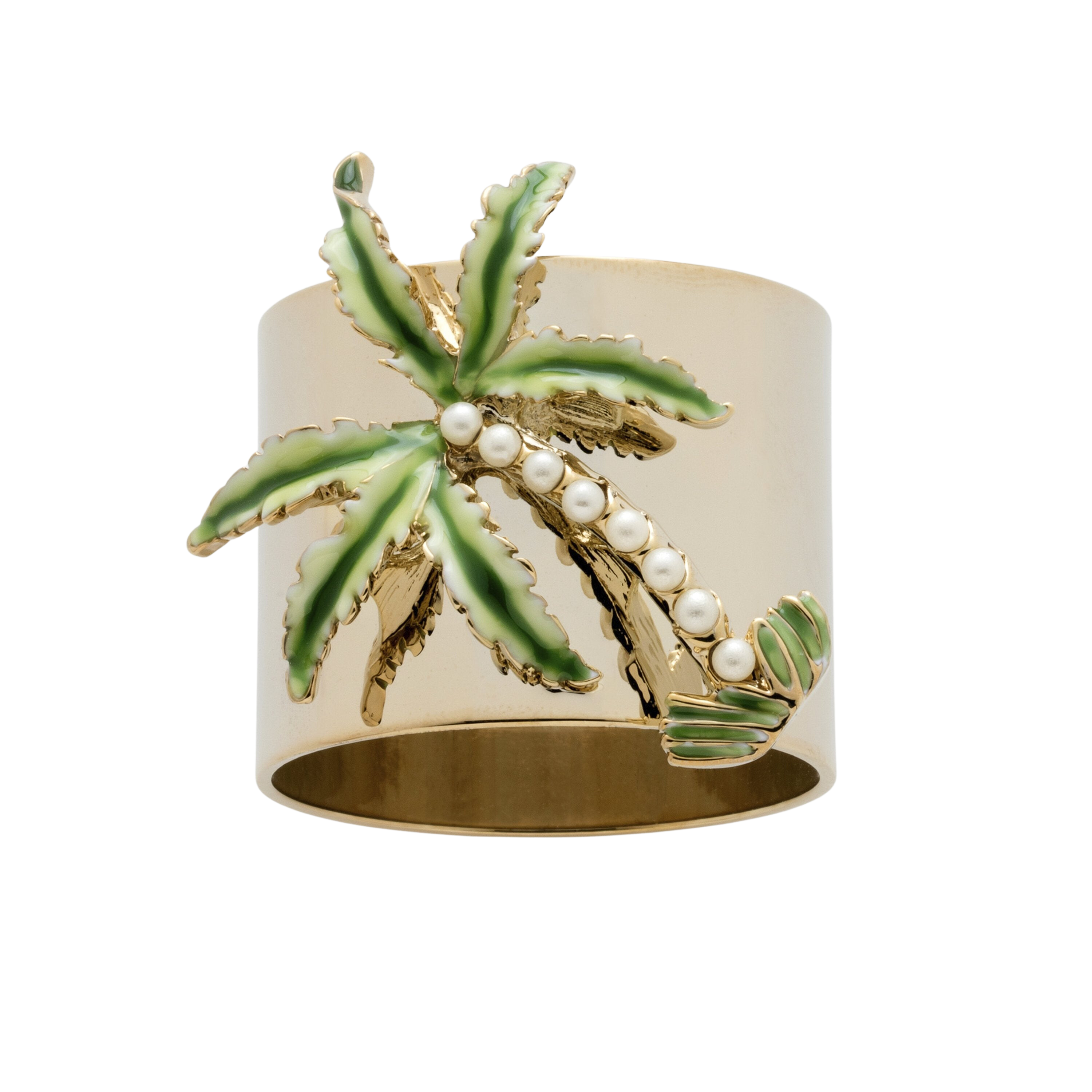 Palm Tree Napkin Rings, Set of Two