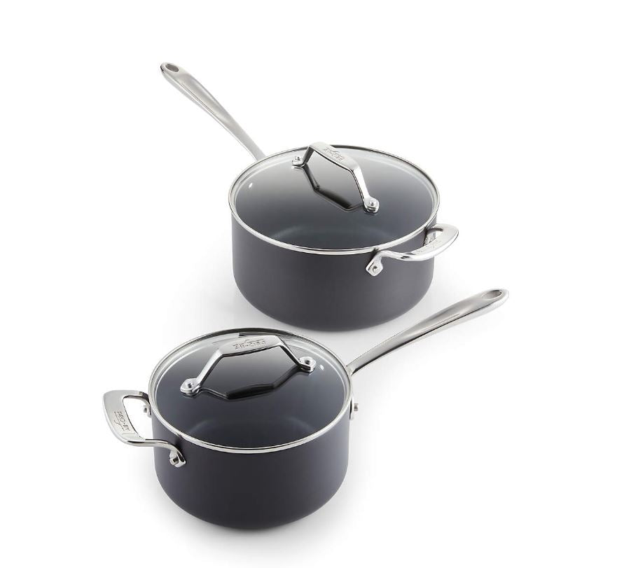 All-Clad ® Essentials Non-Stick Saucepans with Lids, Set of 2