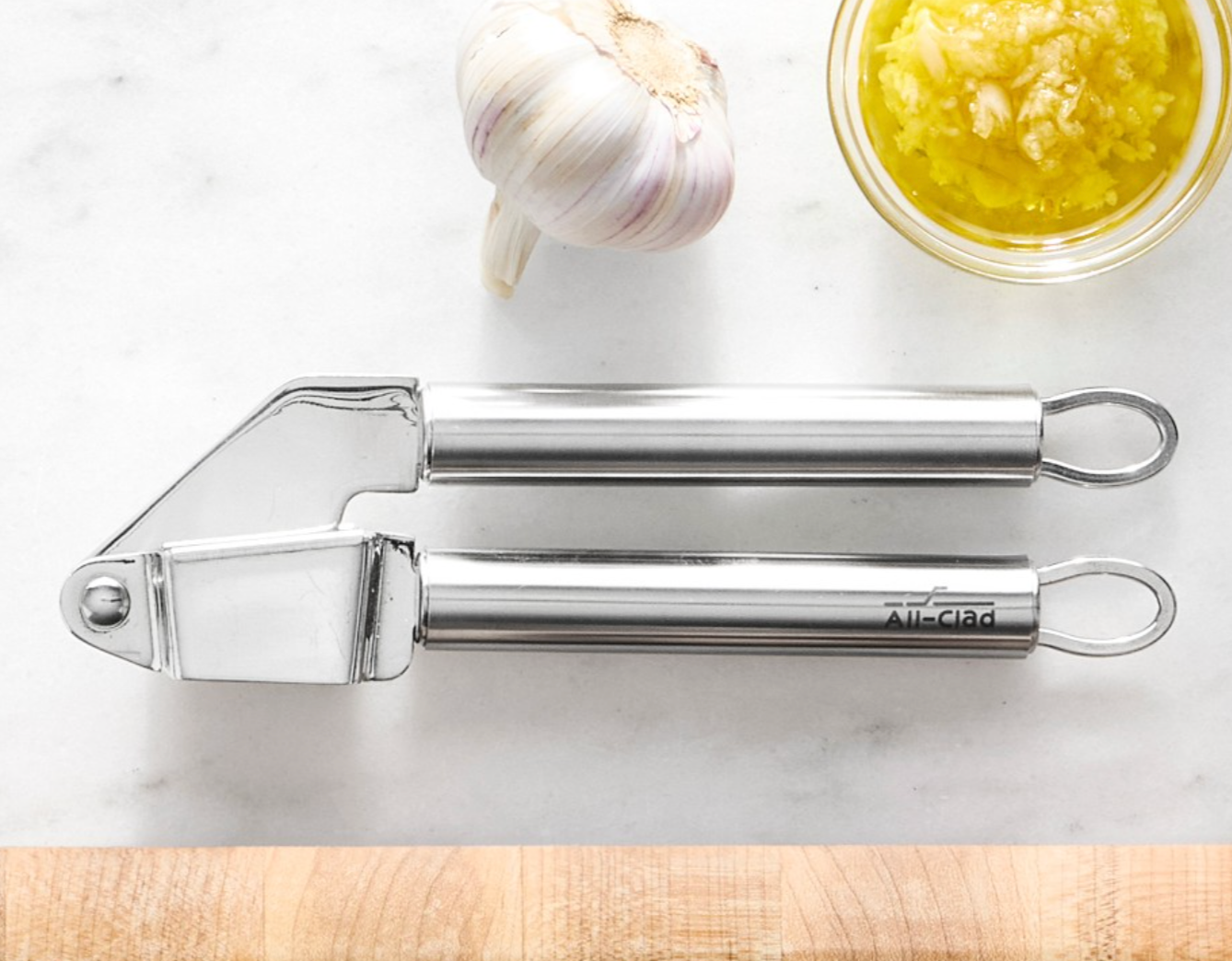 All-Clad Stainless-Steel Garlic Press