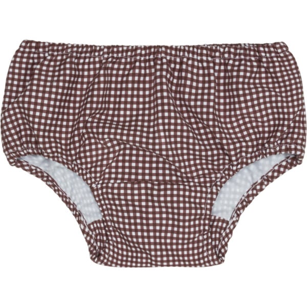 baby cocoa gingham diaper cover (6-12M)