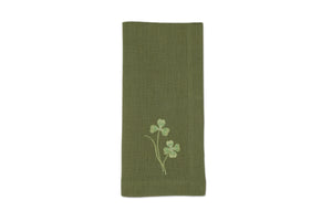 Green Four Leaf Clover Napkin, Set of 2