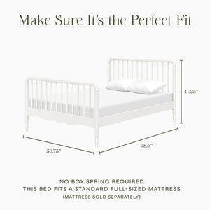 Liberty Spindle Full Bed in Warm White