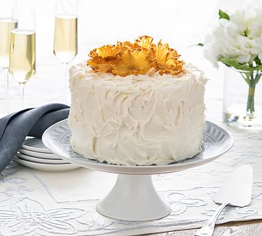 Chambray Tile Stoneware Cake Stand