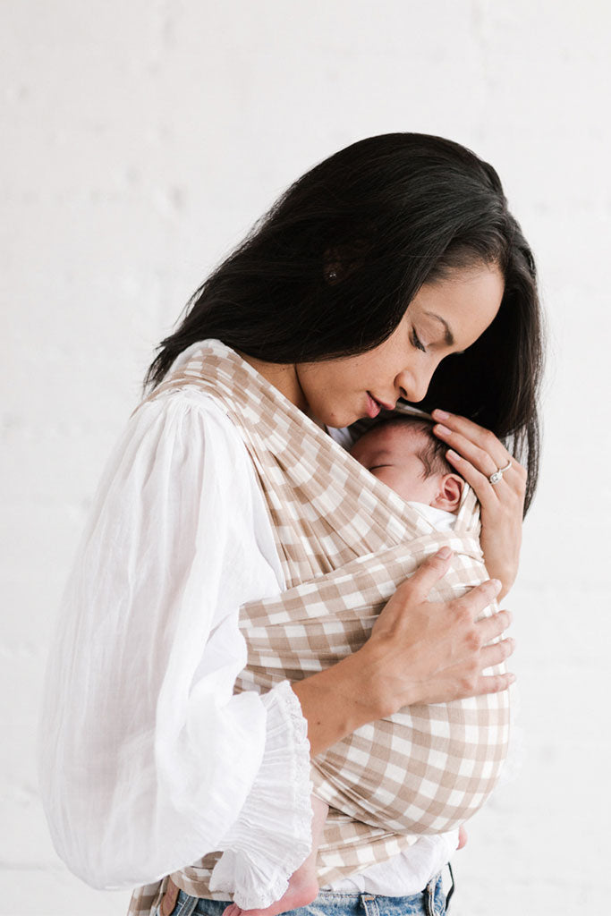 Champagne Gingham Wrap