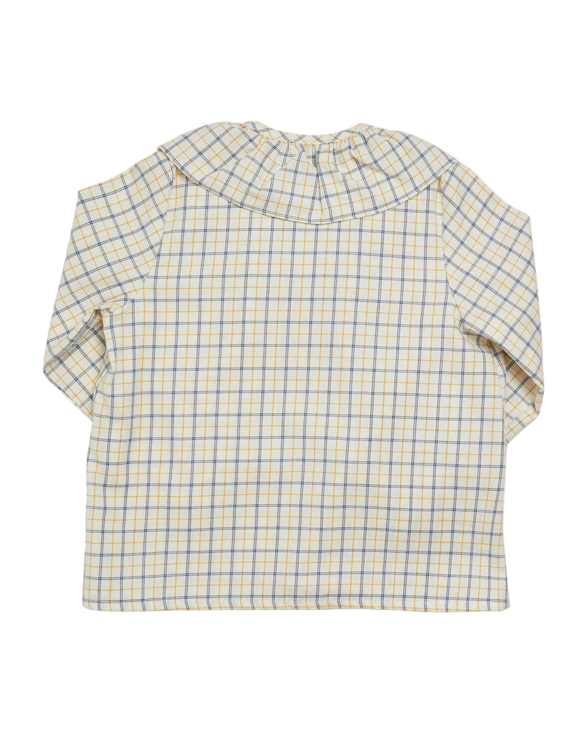 Champs-Elysees Blouse in Blue/Yellow Check