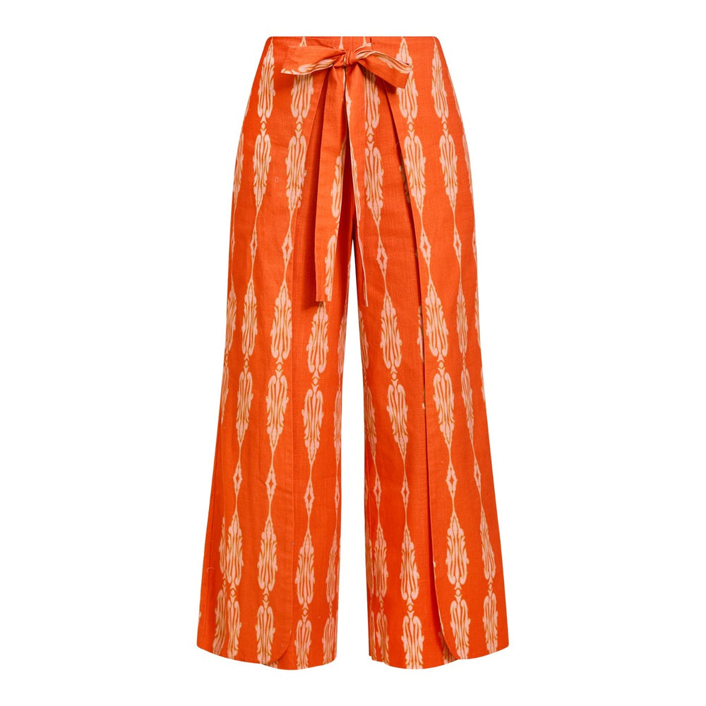 Chloe Wrap Pant in Hibiscus Mosaic