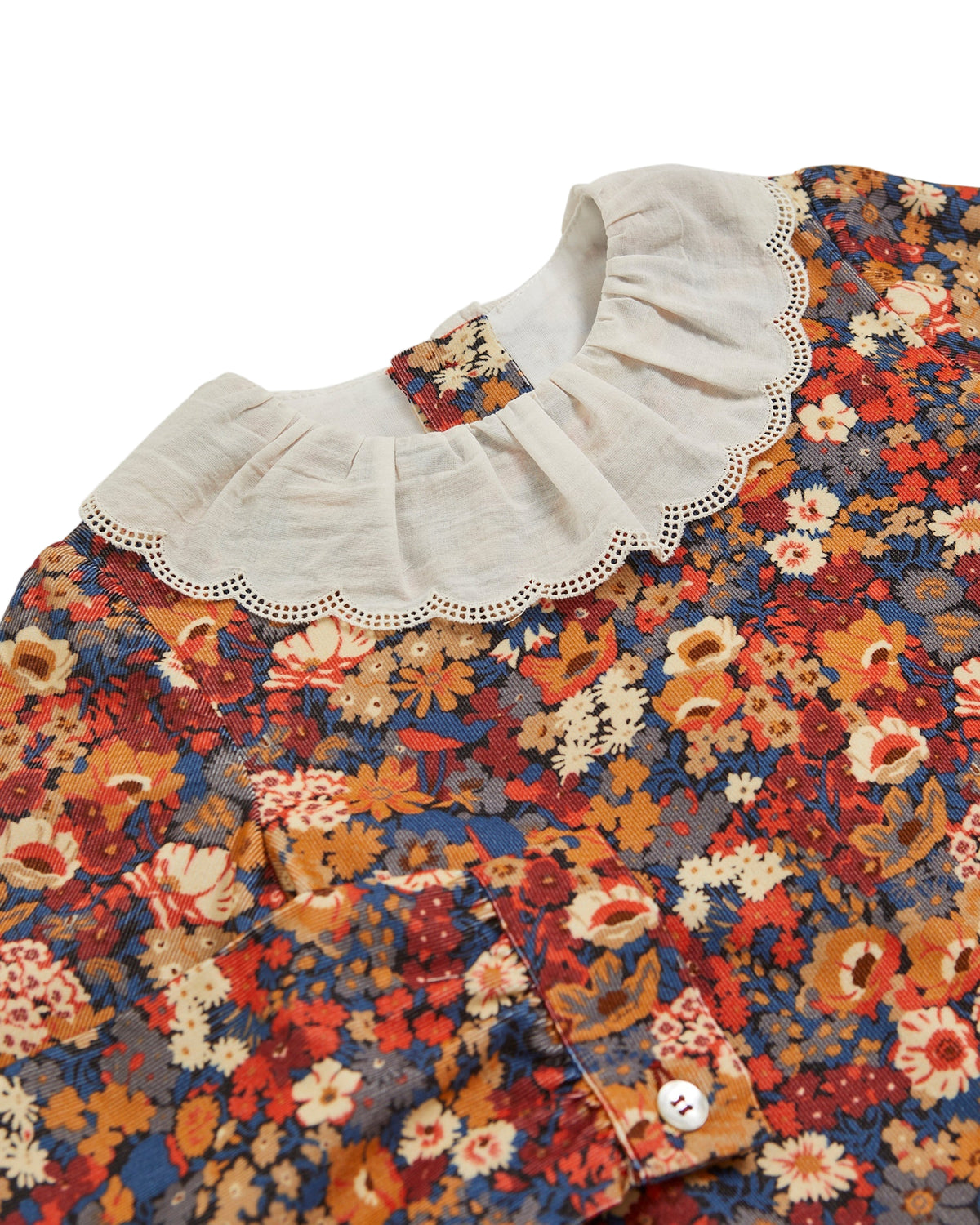 Chloe Dress Thorpe Orange Liberty