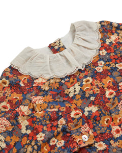 Chloe Dress Thorpe Orange Liberty