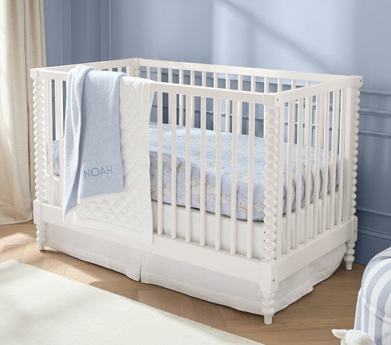 Chris Loves Julia Turned Wood Convertible Crib