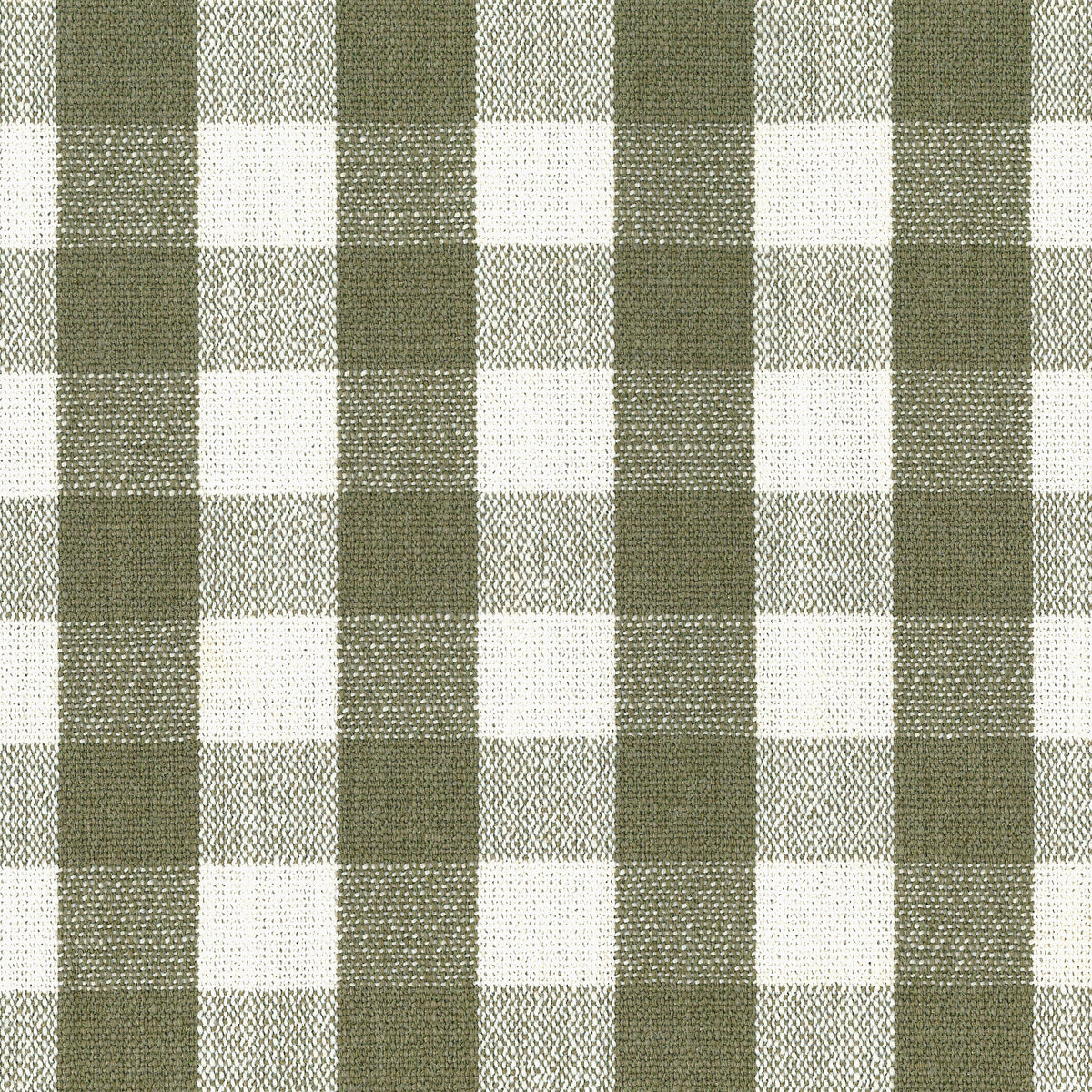 Crawford Pillowback Comfort Swivel Glider in Moss Green Gingham