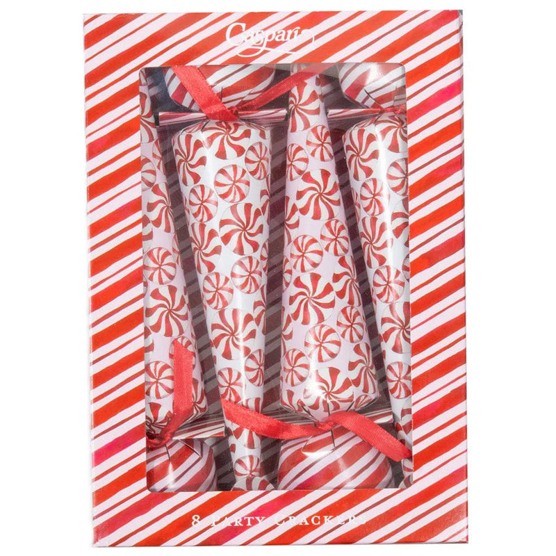 Peppermint Luxury Cone Crackers, Set of 8