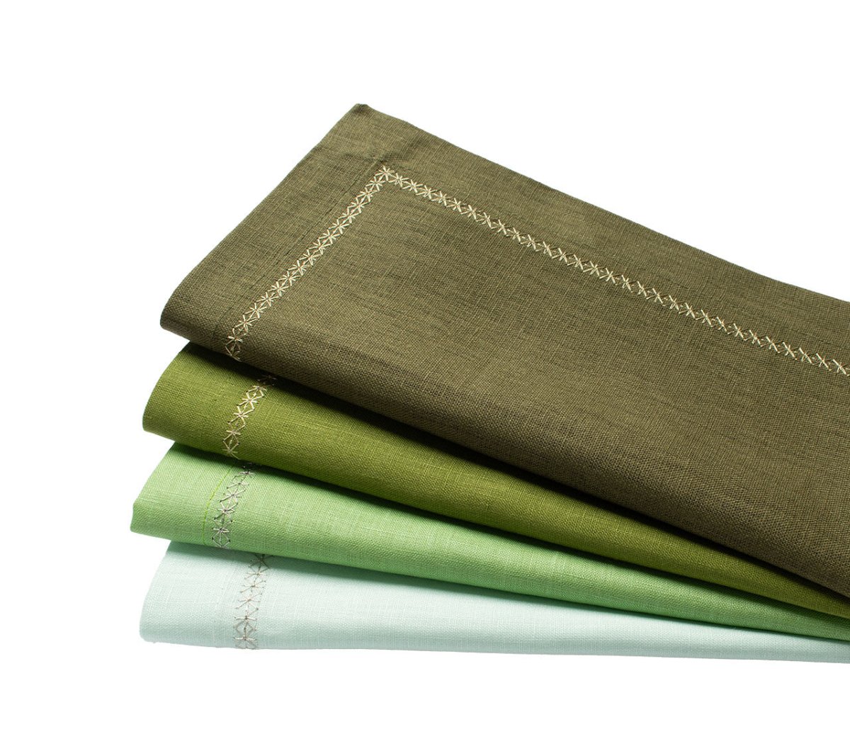 Kim Seybert, Inc.Classic Napkins in Greens, Set of 4Napkins