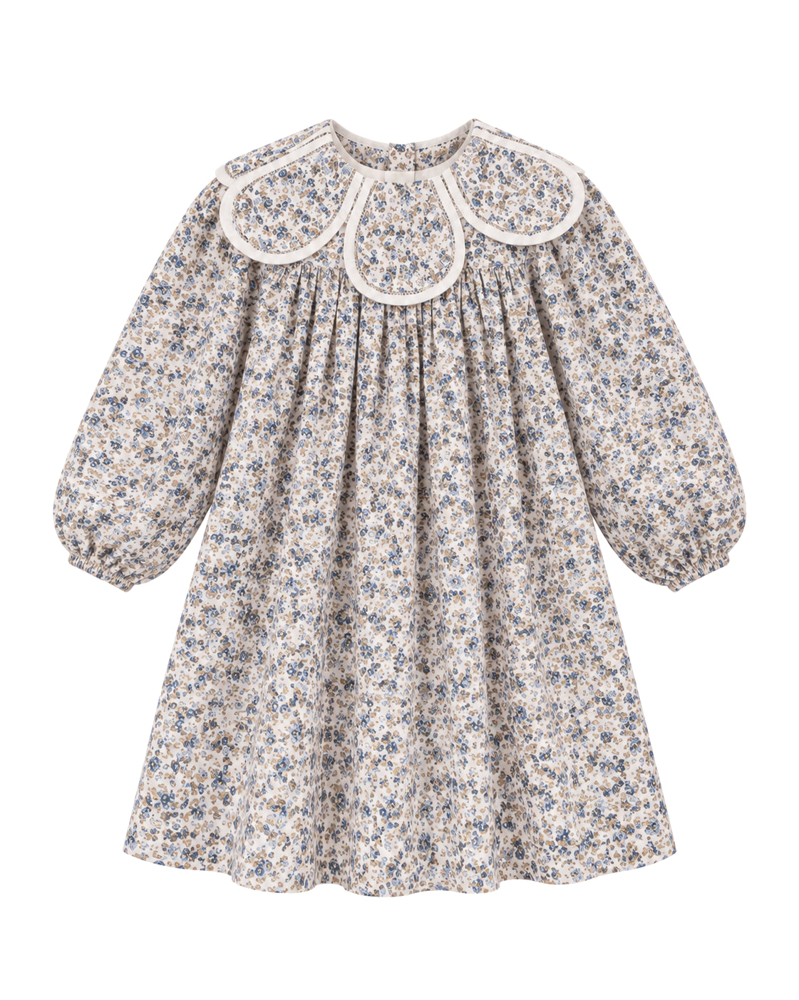 Clementine Dress in Cream Floral