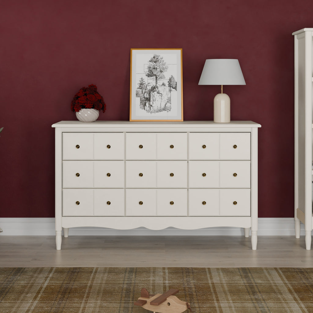 Liberty 9-Drawer Assembled Dresser in Warm White Liberty 9-Drawer Assembled Dresser in Warm White