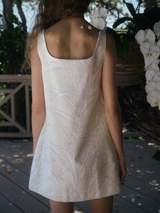 Cappie Mini Dress in Yellow Pineapple