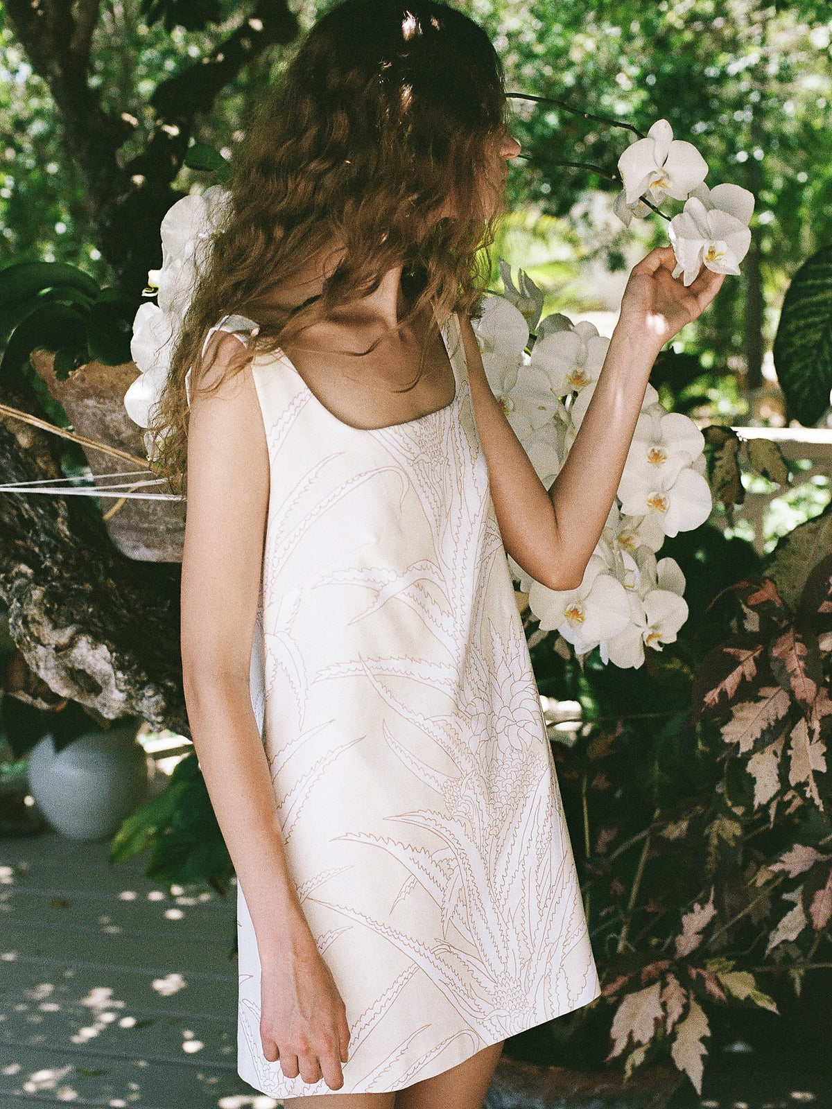 Cappie Mini Dress in Yellow Pineapple
