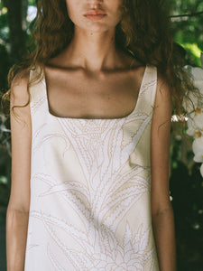 Cappie Mini Dress in Yellow Pineapple