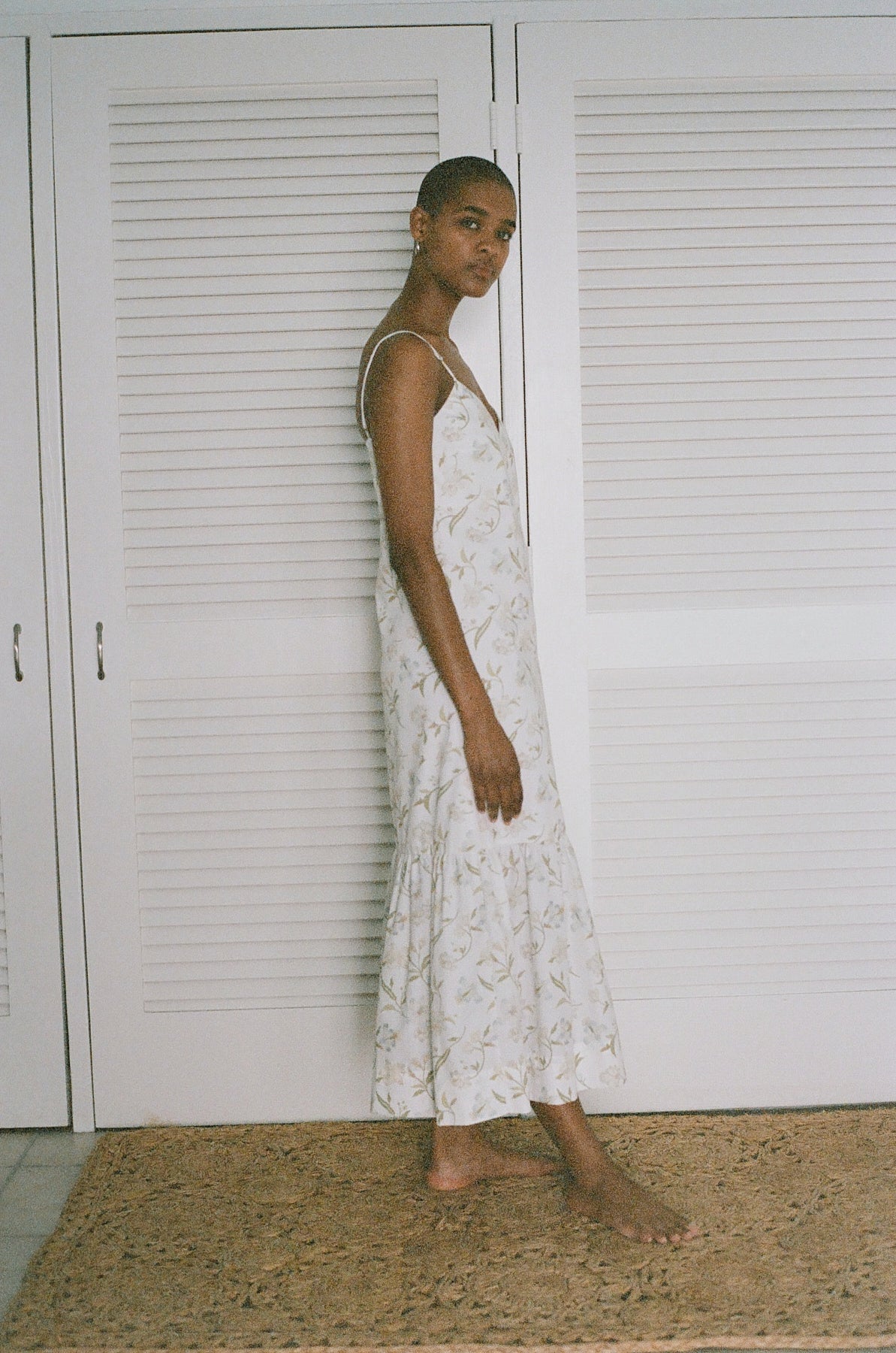 Elissa Dress in White Hibiscus | Over The Moon
