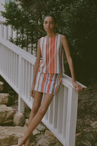 Mini Skirt in Vibrant Stripe