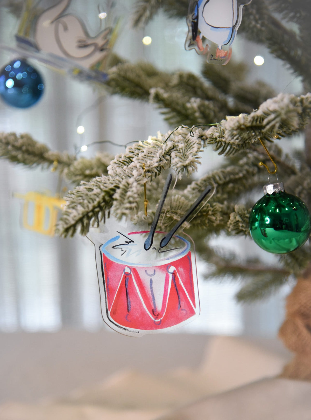 Twelve Days of Christmas Acrylic Ornaments by Jessica O’Neill