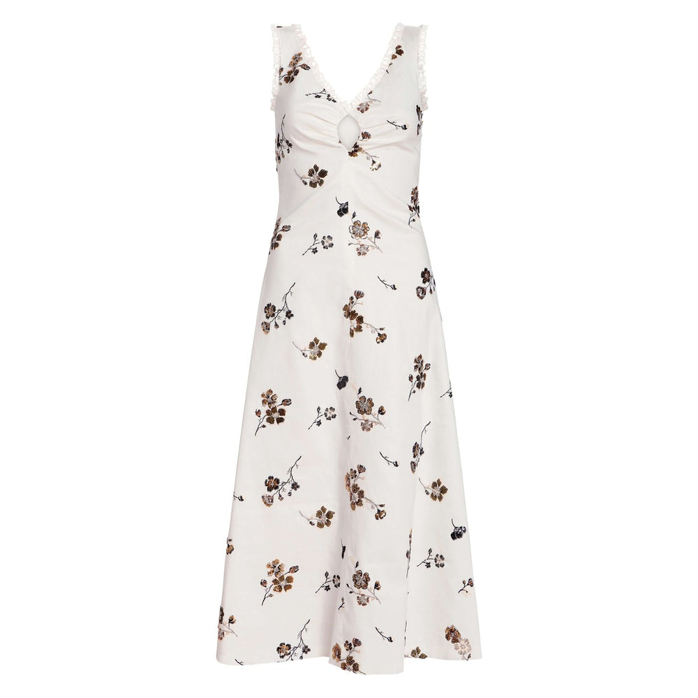 coquette-sequined-cotton-midi-dress