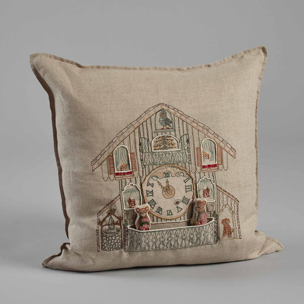 Clock Pocket Christmas Pillow