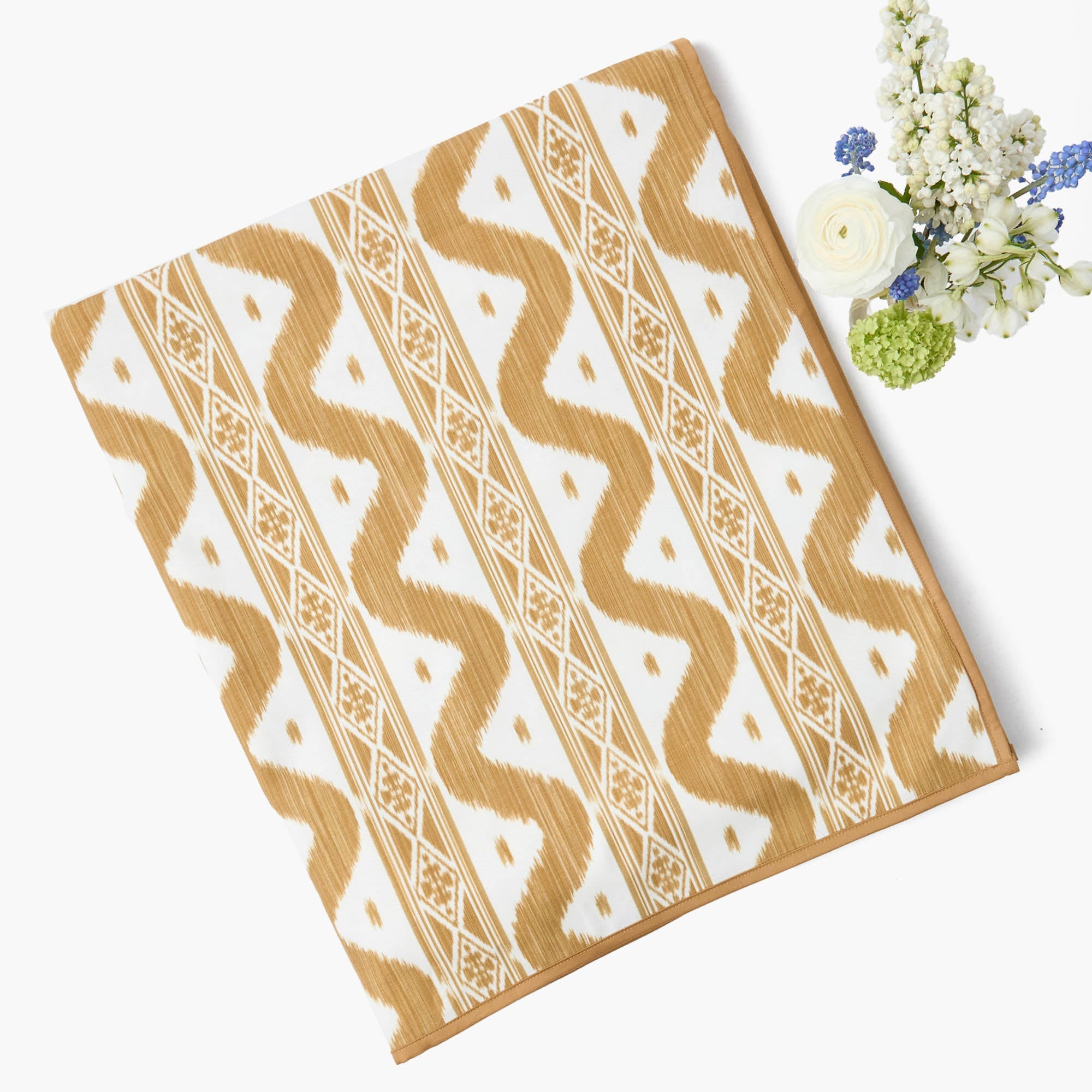 Caramel Ikat Tablecloth 180cm x 304cm