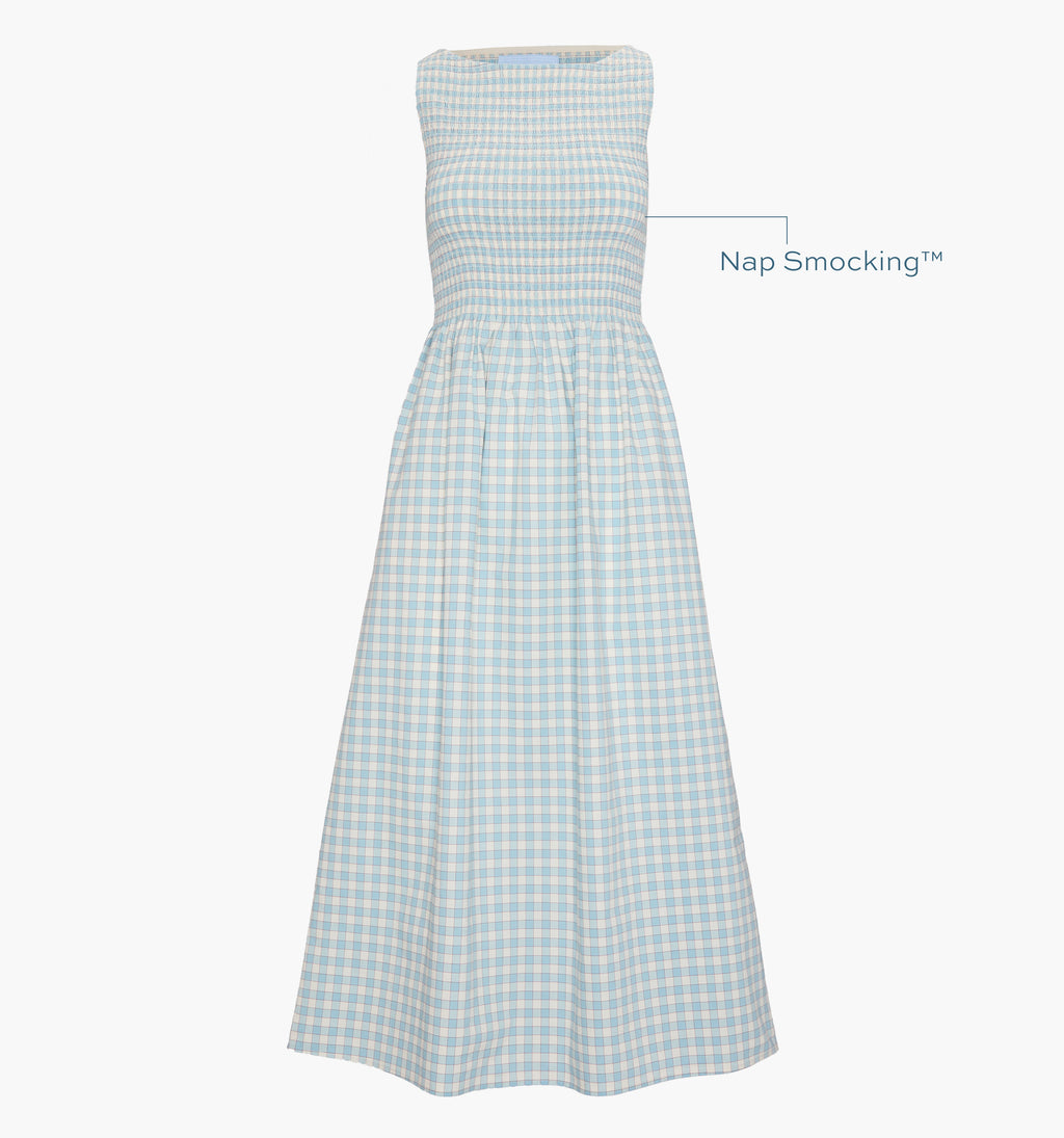 The Cosima Nap Dress in Blue & Red Gingham